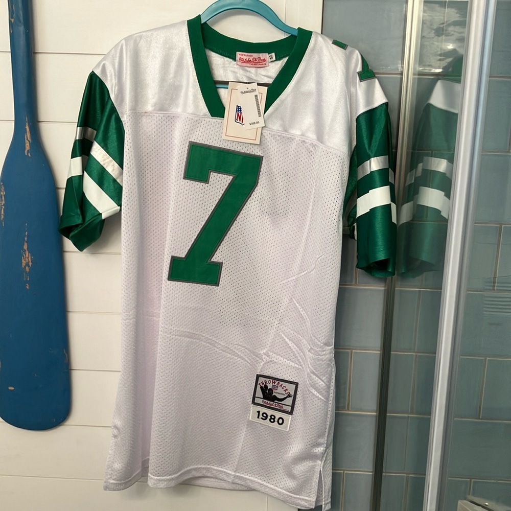 SUPERBOWL CHAMPION Eagles #7 signed Ron Jaworski Throwback Jersey